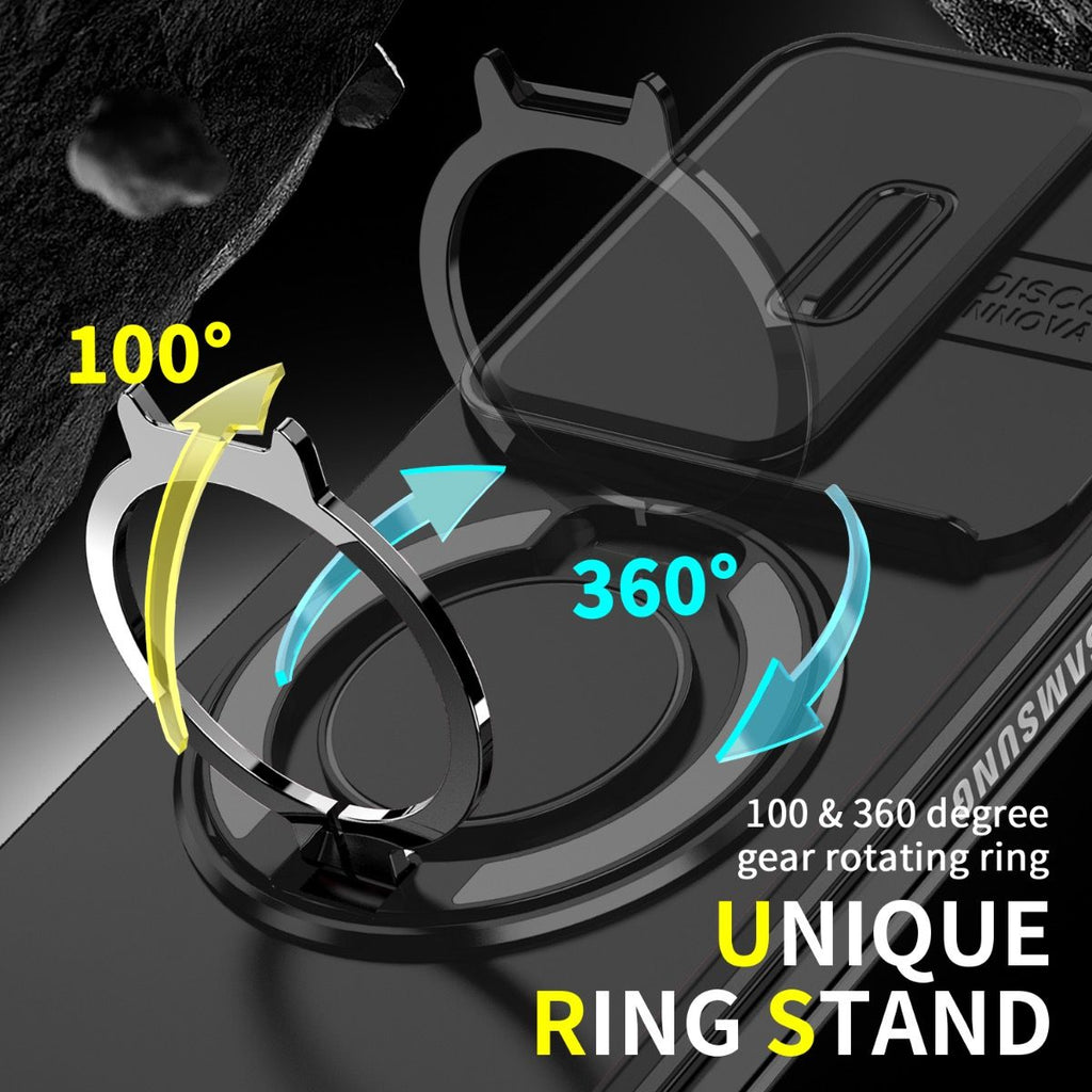 Samsung Galaxy Z Fold 7 BLACKTECH Magnetic TitanRing Armor - Black