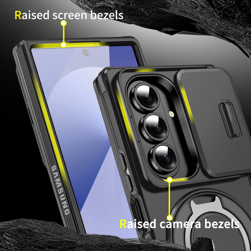Samsung Galaxy Z Fold 7 BLACKTECH Magnetic TitanRing Armor - Black