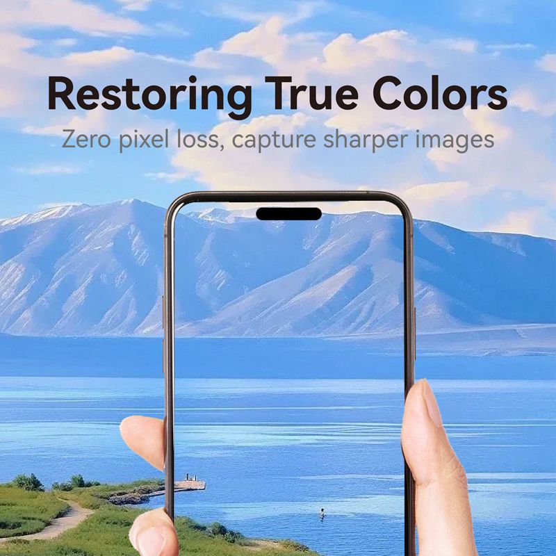 iPhone 17 Air LITO C1 Camera Anti-Glare Tempered Glass - Black