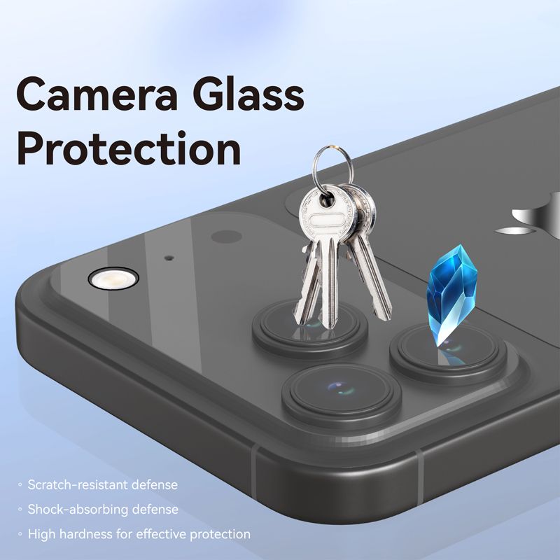 iPhone 17 LITO C1 Camera Anti-Glare Tempered Glass - Black