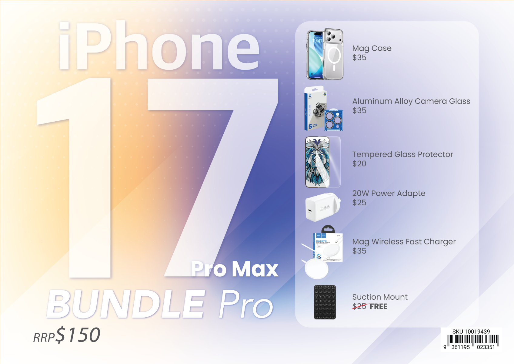 iPhone 17 Pro Max Accessories Bundle Box - Pro