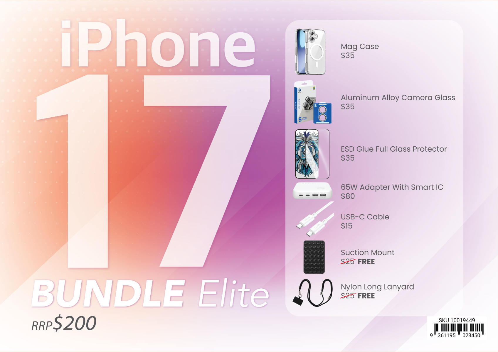 iPhone 17 Accessories Bundle Box - Elite