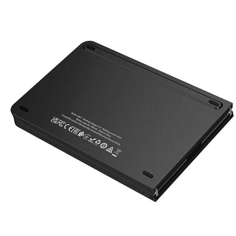 Hoco GM71 Proficient Mini Folding Wireless Keyboard - Black