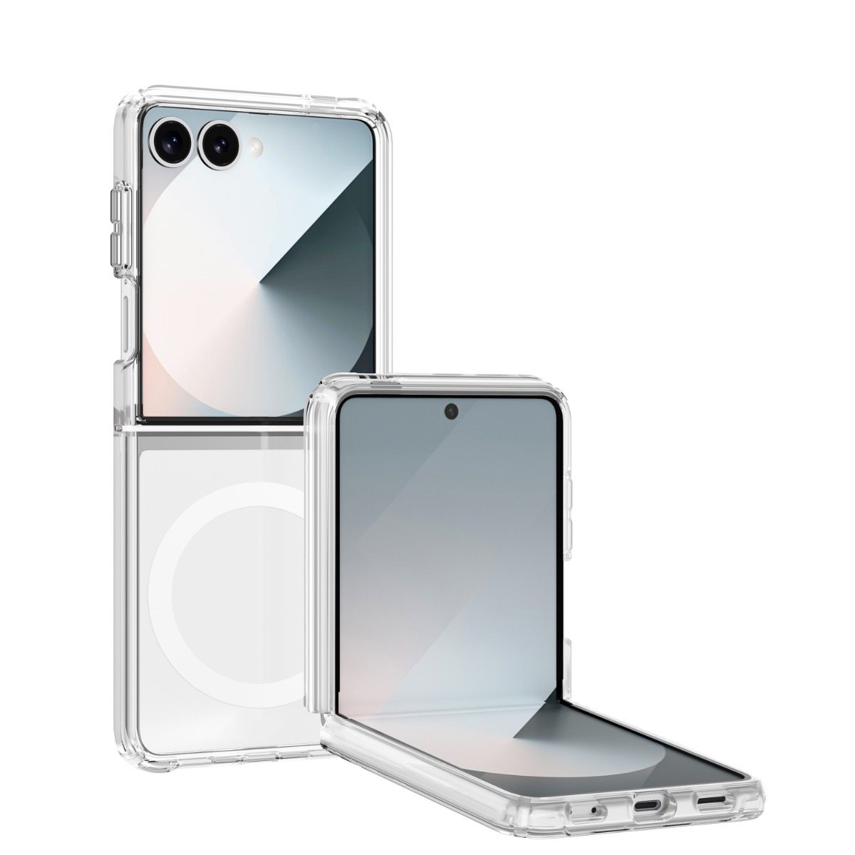 Samsung Galaxy Z Flip 8 Clear Transparent Protective Case with Magsafe