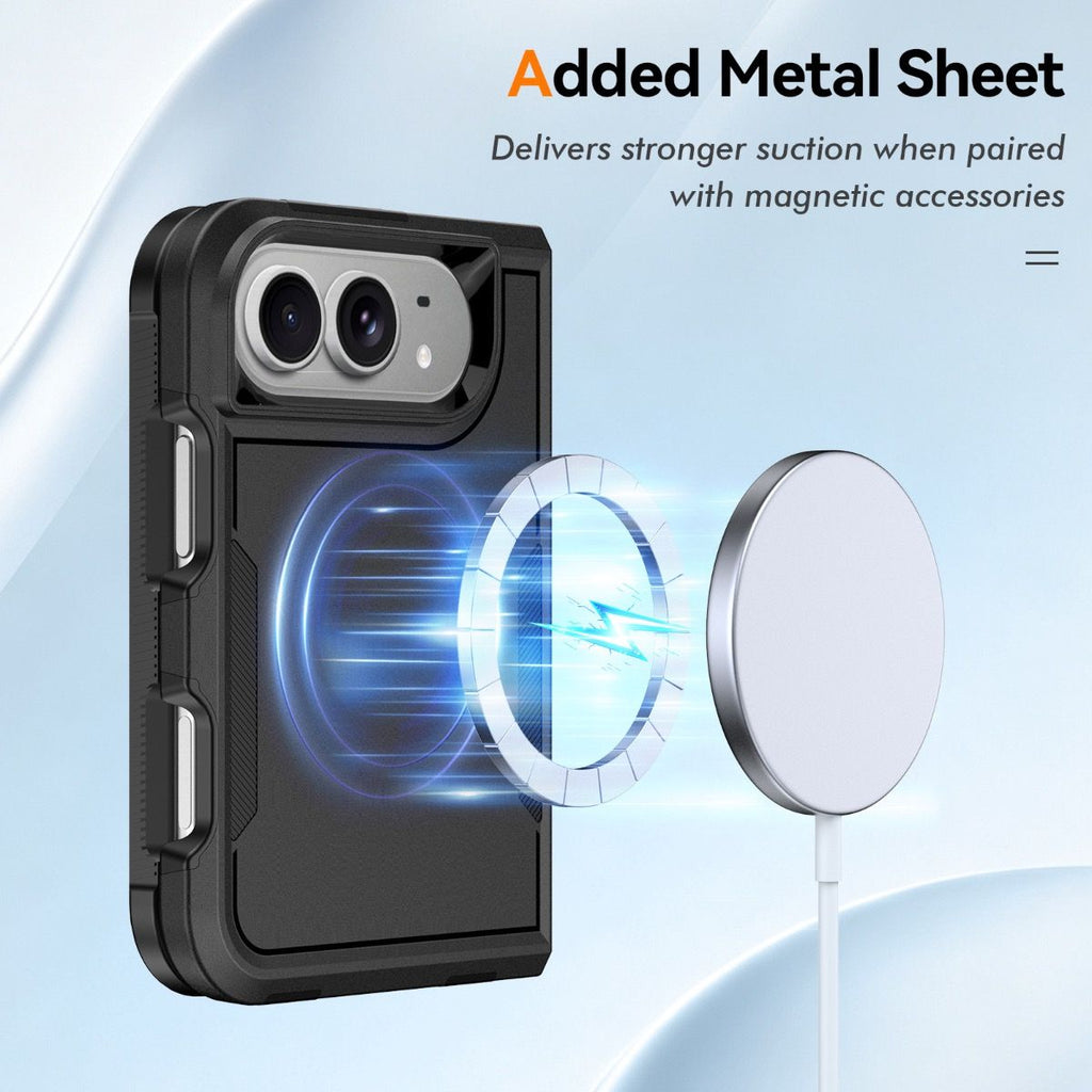 BLACKTECH G3 Commuter Case for iPhone Duo – Black, MagSafe Compatible