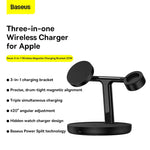 Load image into Gallery viewer, Baseus Swan 3-in-1 MagSafe Magnetic Wireless Charging Stand for iPhone, Airpods and Apple Watch
