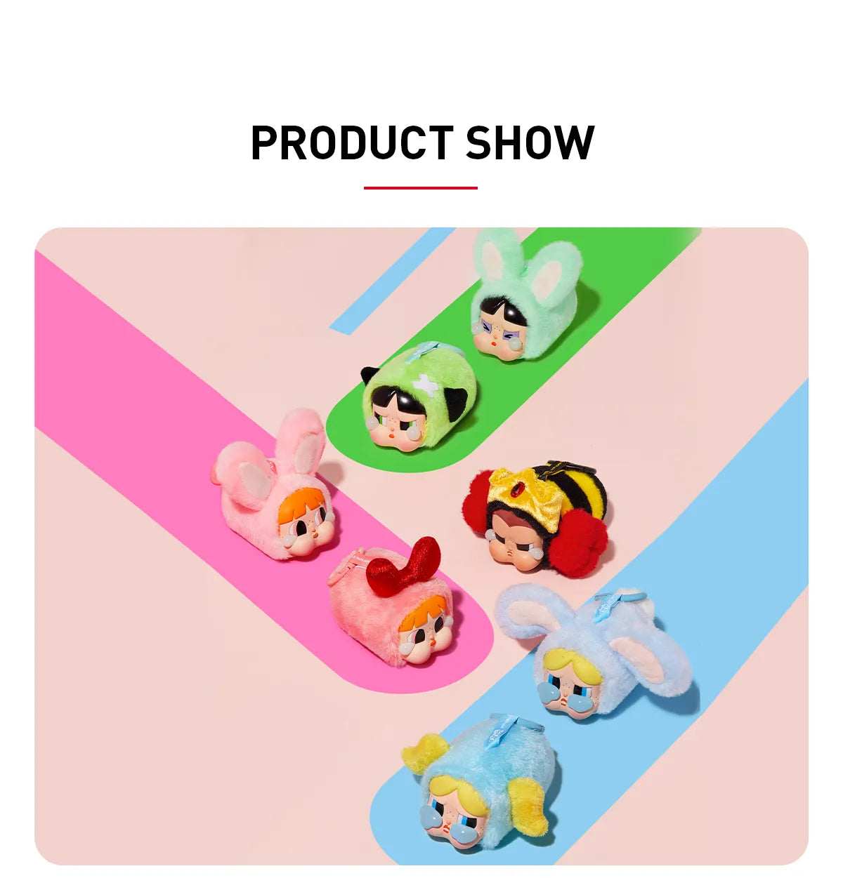 CRYBABY × Powerpuff Girls Series-Vinyl Face Plush Blind Box