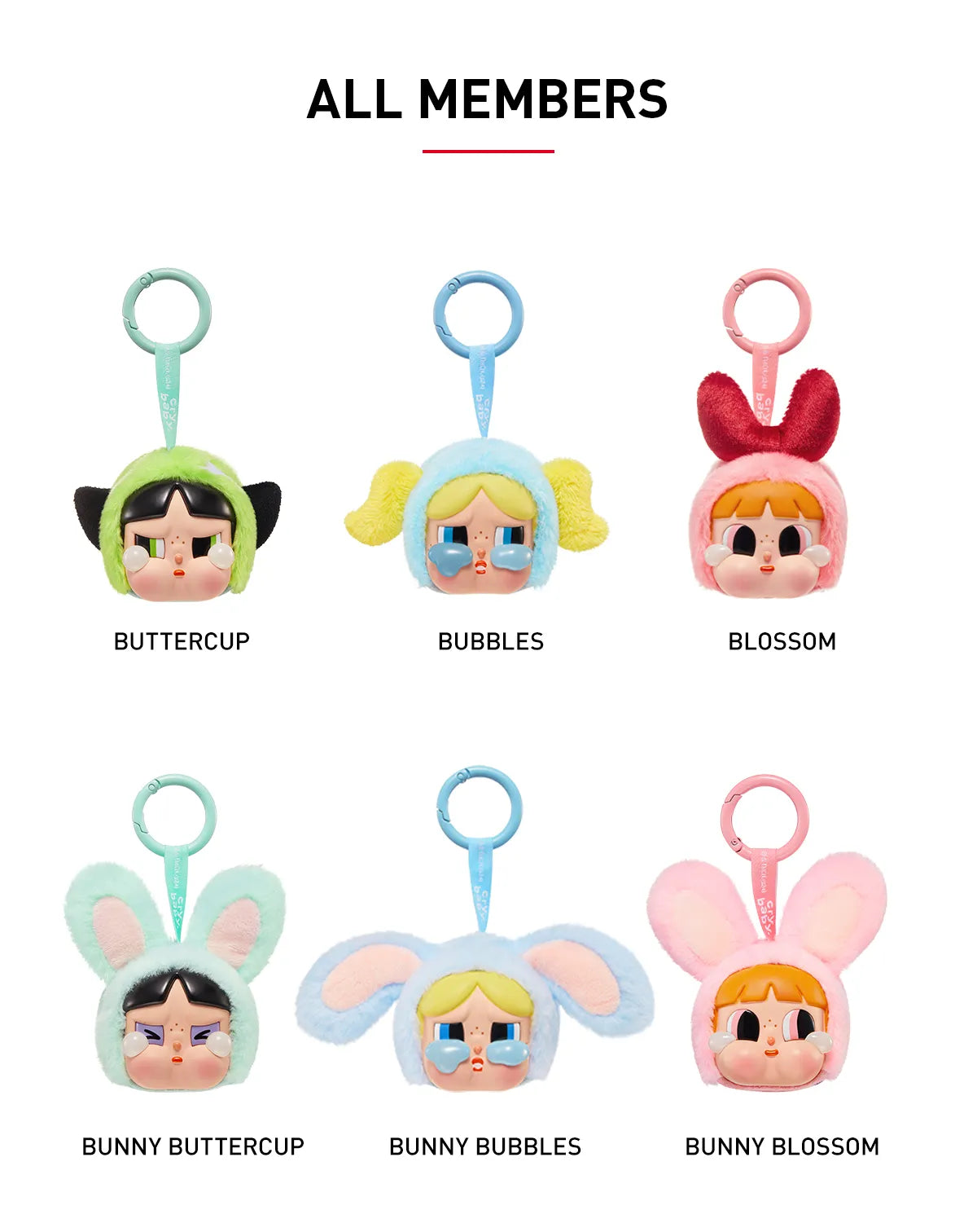 CRYBABY × Powerpuff Girls Series-Vinyl Face Plush Blind Box