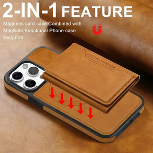 iPhone Detachable Magsafe Multi Card Wallet Case