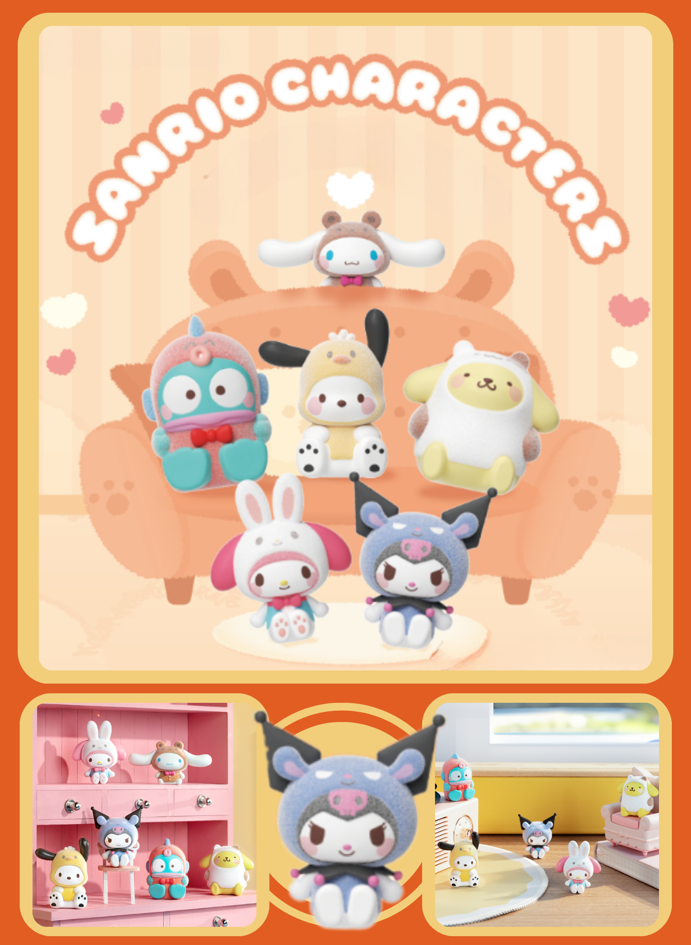 Sanrio characters Family Dress-Up Series - Cute Beans