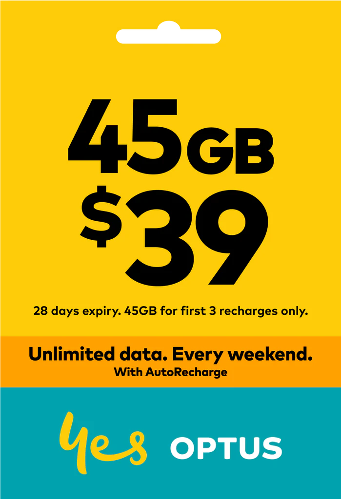 Telstra Optus Vodafone Telechoice Lebara Lyca Amaysim 7/30/180/365 Days Prepaid Sim