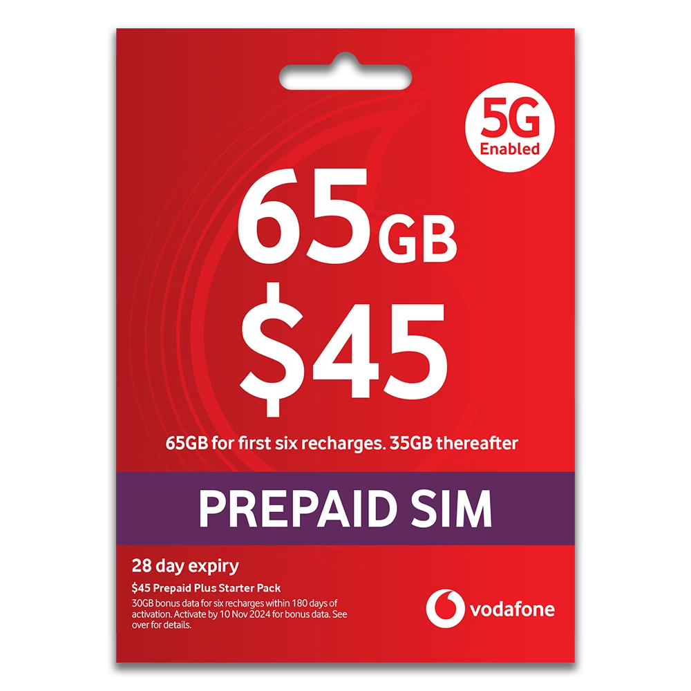 Vodafone 5G Prepaid Plus Starter Pack