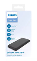 Philips 10000mAh Power Bank 5V/2.1A Portable Charger Battery Pack Fast Charging Universal Power Bank DLP1810NB/62