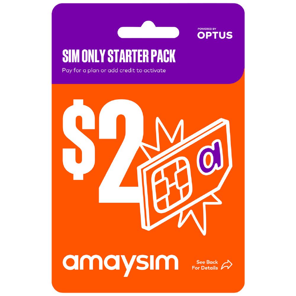 Bulk of 10 Amaysim $2 Multi Fit SIM