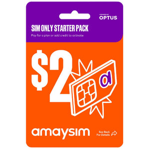Bulk of 10 Amaysim $2 Multi Fit SIM