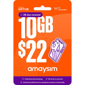 Telstra Optus Vodafone Telechoice Lebara Lyca Amaysim 7/30/180/365 Days Prepaid Sim