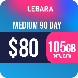 Lebara $80 Long Life 90 Days Starter Pack (eSIM Only) / Recharge Voucher