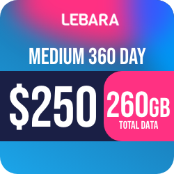 Lebara $250 Long Life 360 Days Starter Pack (eSIM Only) / Recharge Voucher
