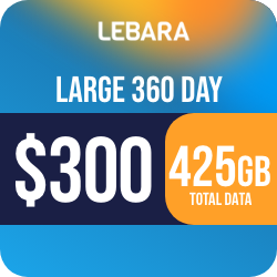 Lebara $300 Long Life 360 Days Starter Pack (eSIM Only) / Recharge Voucher
