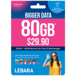 Load image into Gallery viewer, Telstra Optus Vodafone Telechoice Lebara Lyca Amaysim 7/30/180/365 Days Prepaid Sim

