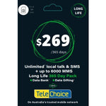 Load image into Gallery viewer, Telstra Optus Vodafone Telechoice Lebara Lyca Amaysim 7/30/180/365 Days Prepaid Sim

