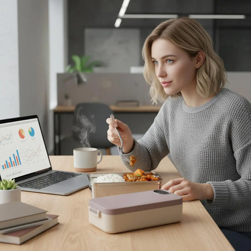 900ML Heated Lunch Box & Meal Warmer | Portable Rechargeable Food Heater | Stainless Steel Container for Kids Boys Girls