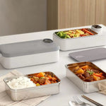 Load image into Gallery viewer, 900ML Heated Lunch Box &amp; Meal Warmer | Portable Rechargeable Food Heater | Stainless Steel Container for Kids Boys Girls

