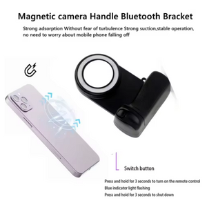 Bluetooth Magnetic Magsafe Camera Grip with Magnetic LED Ring Light Starter Kit