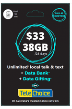 Load image into Gallery viewer, Telstra Optus Vodafone Telechoice Lebara Lyca Amaysim 7/30/180/365 Days Prepaid Sim
