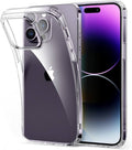 iPhone Basic Clear Soft Touch Silicone Case with Glass Screen Protector Protection Bundle