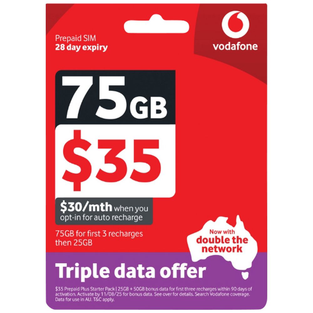 Vodafone $35 5G Prepaid Plus Starter Pack