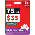 Load image into Gallery viewer, Telstra Optus Vodafone Telechoice Lebara Lyca Amaysim 7/30/180/365 Days Prepaid Sim
