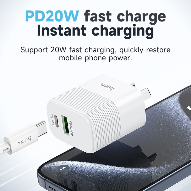 Hoco NU1 1C1A PD20W QC3.0 Power Adapter