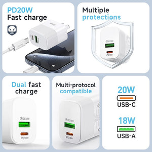 Hoco NU1 1C1A PD20W QC3.0 Power Adapter