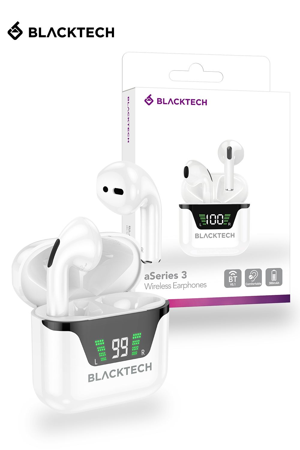BLACKTECH BL-DES2023 aSeries 3 Wireless Earphones