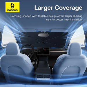 Baseus CoolRide Series Windshield Sunshade Umbrella-Cluster Black