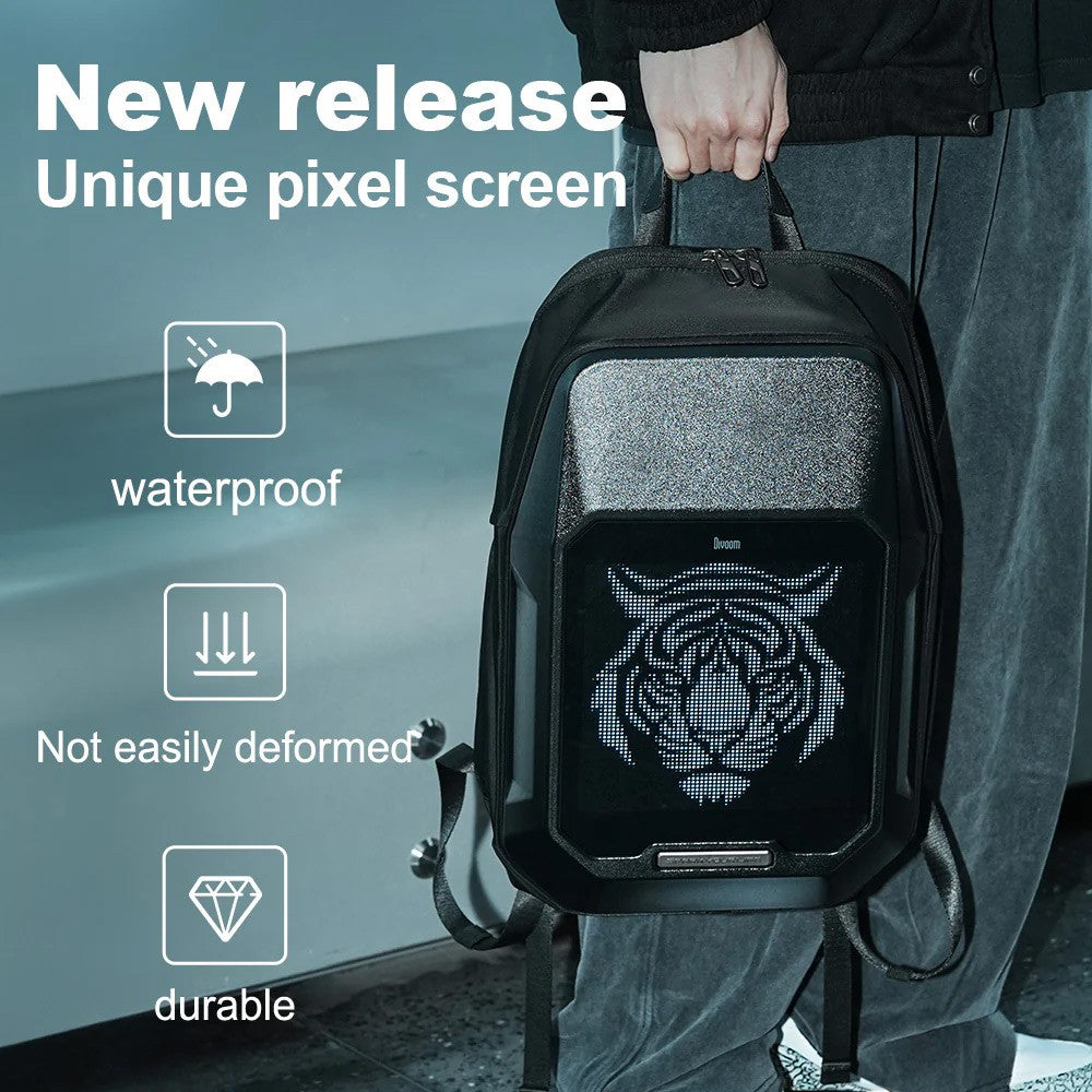 Divoom Cyberbag Pixel Art LED Backpack