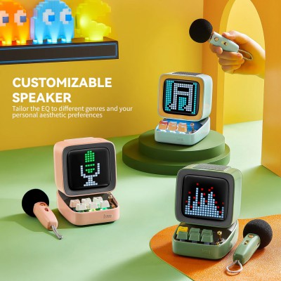 Divoom Ditoo-Mic Mini Karaoke Machine Pixel Art Bluetooth Speaker