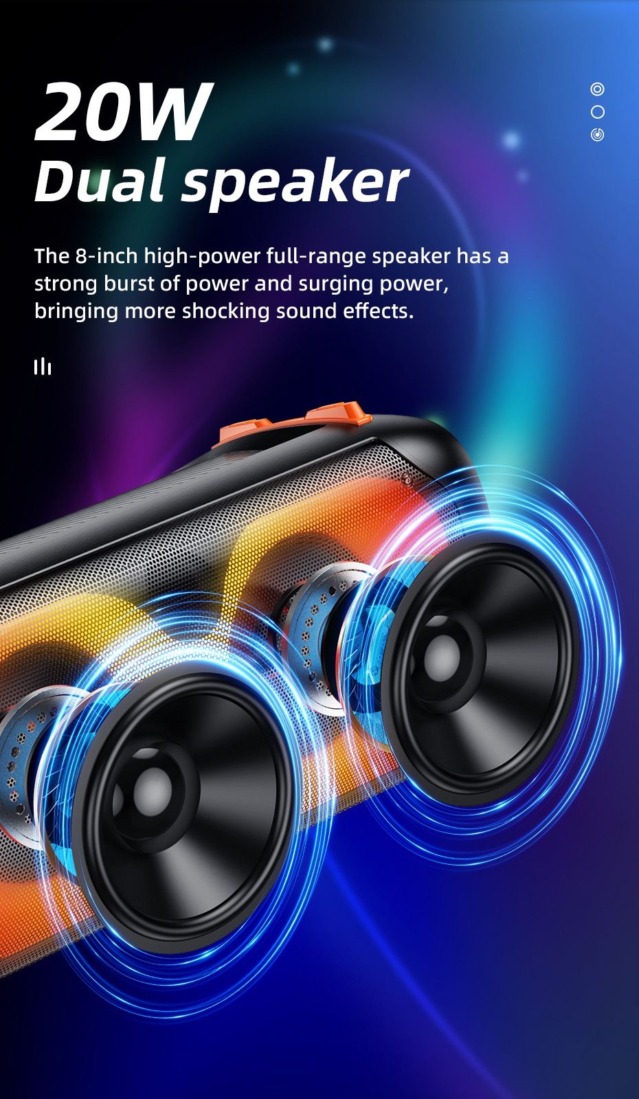 Hoco BS53 Manhattan Bluetooth Speaker With 2 Wireless Microphone