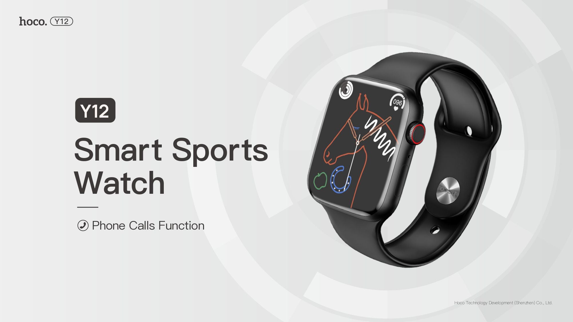 Hoco Y12 45mm Smart Sports Watch (Call Version)