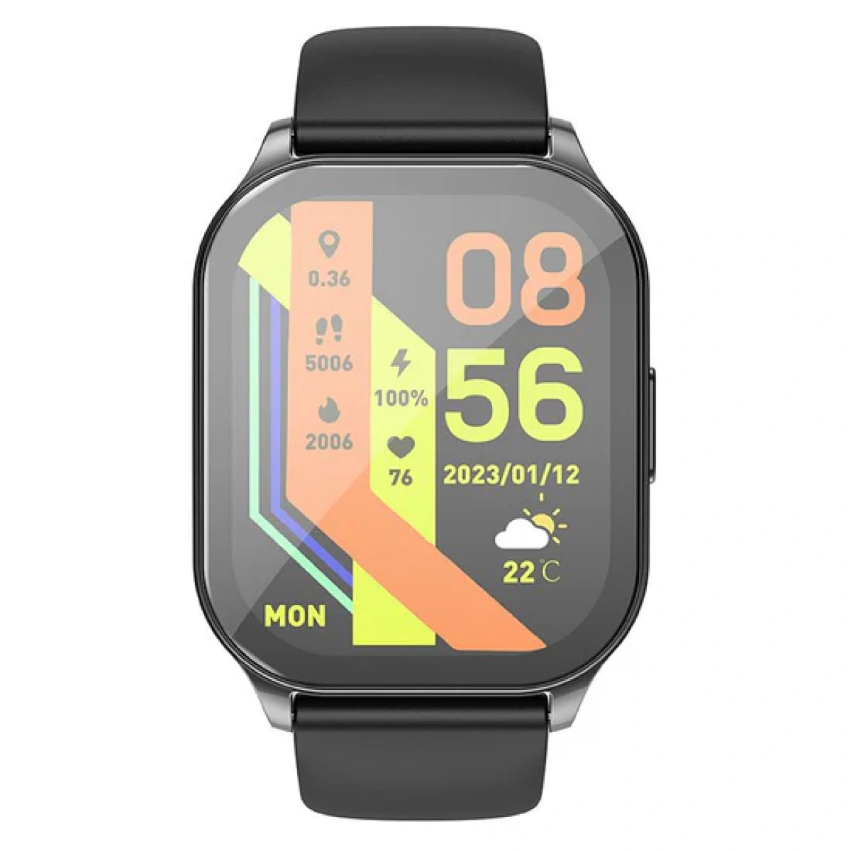 Hoco Y19 50mm AMOLED Bluetooth Smart Health Monitor Fitness Call Waterproof Watch