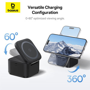 Baseus MagPro 2-in-1 Magnetic Wireless Charger 25W