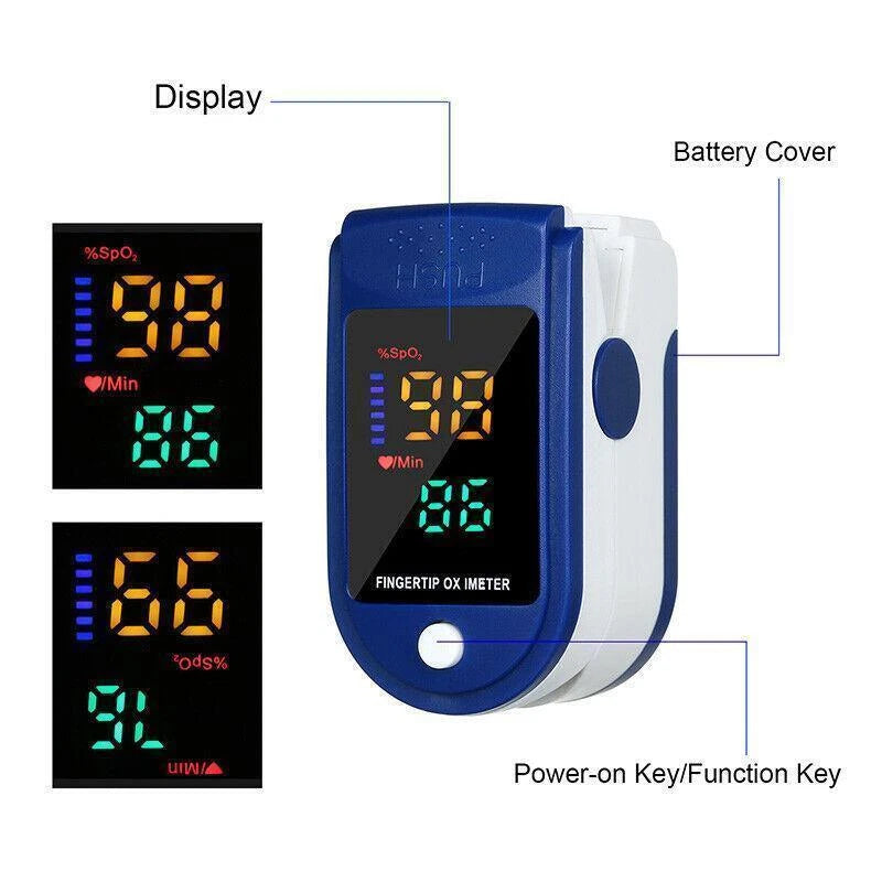 Oximeter Finger Pulse Blood Oxygen O2 Monitor