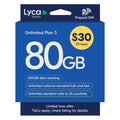 Lyca Prepaid Starter Pack $30