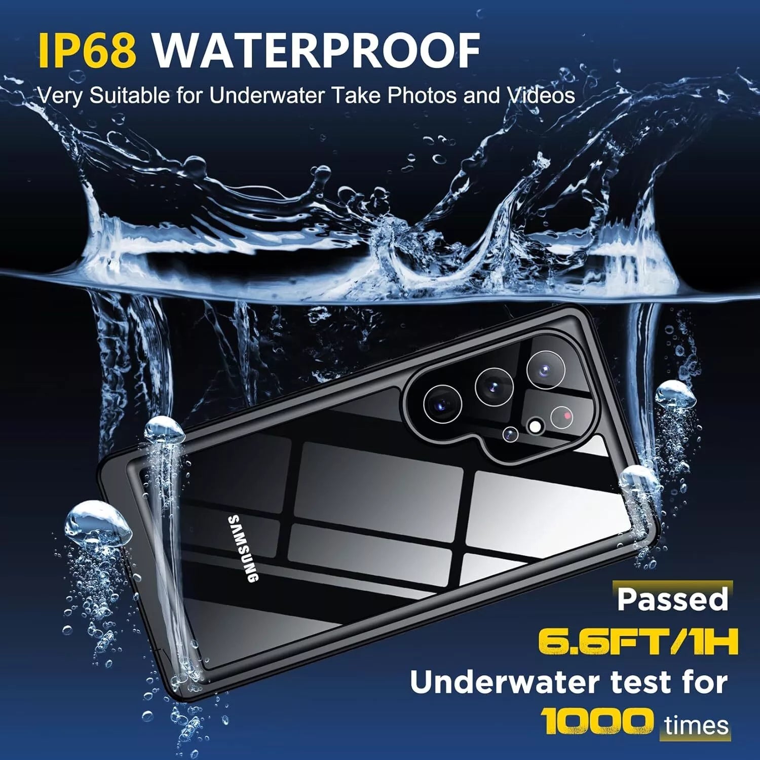 Samsung Waterproof Case Dirtproof Snowproof Dropproof Cover