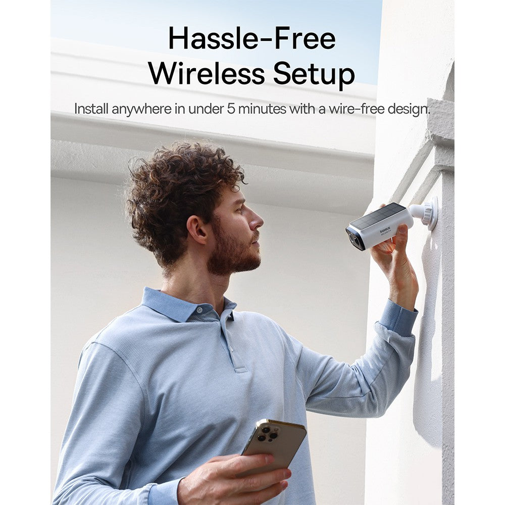 Baseus Security S1 Lite Outdoor Camera 2K-White