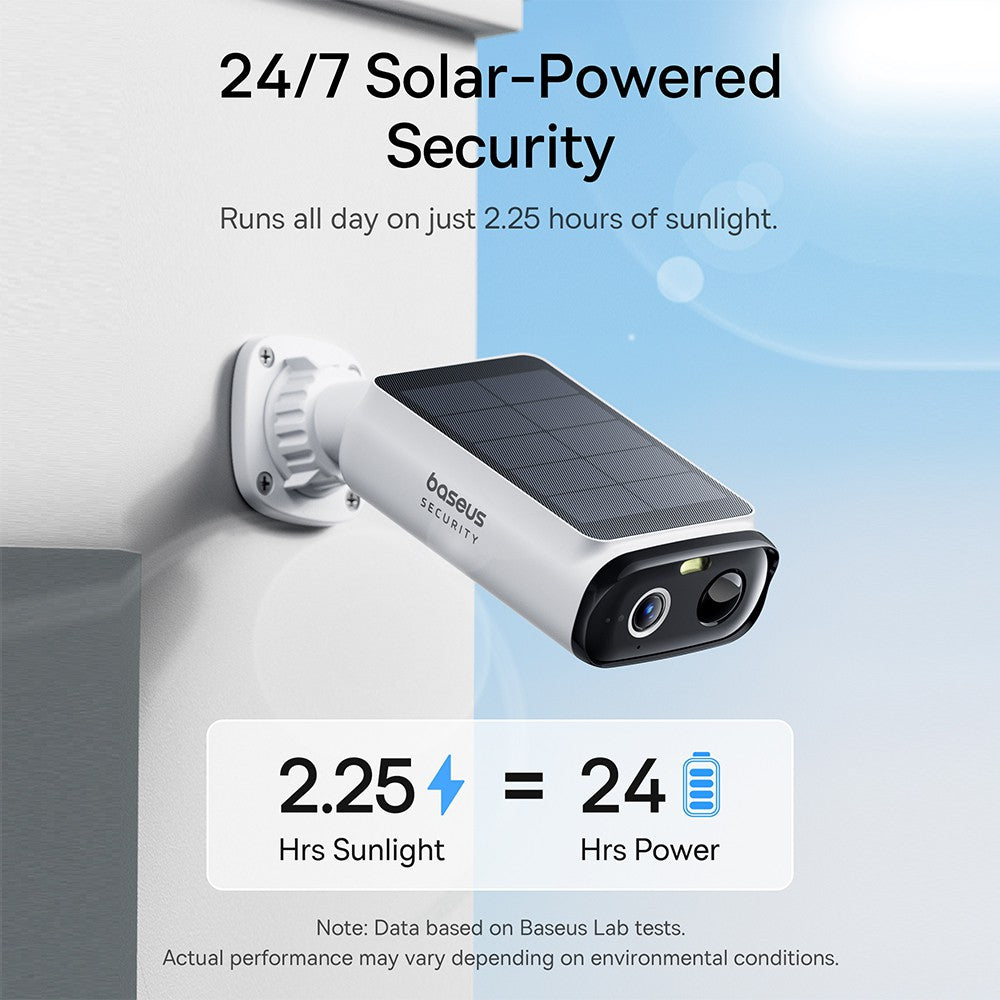 Baseus Security S1 Lite Outdoor Camera 2K-White