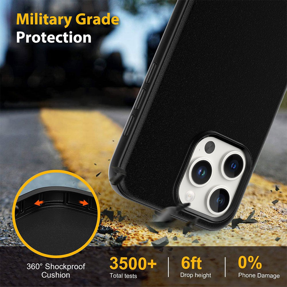 iPhone 16 Hybrid Symmetry Series Style Shockproof Case Cover with Magnetic Ring