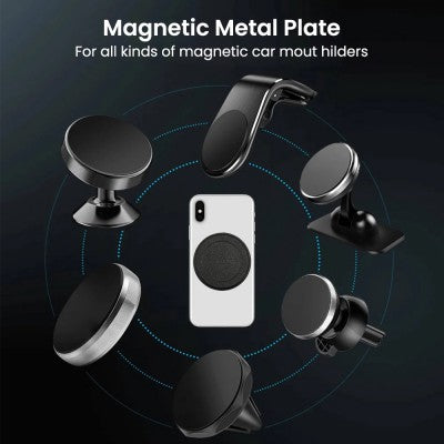 UTIA Universal Mount Metal Magnetic Plate for Phone