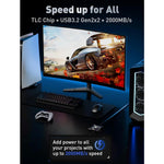 Load image into Gallery viewer, MOVE SPEED RX20 2000MB/s Read with RGB Streamer Light Portable SSD
